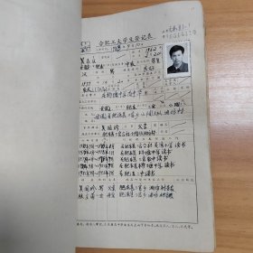 1983年合肥工业大学《合肥工大学生登记表》（化工专业）一册96份厚册