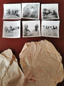 1958年“大跃进时的涡阳县双亩乡”老照片，六种原版（210321）