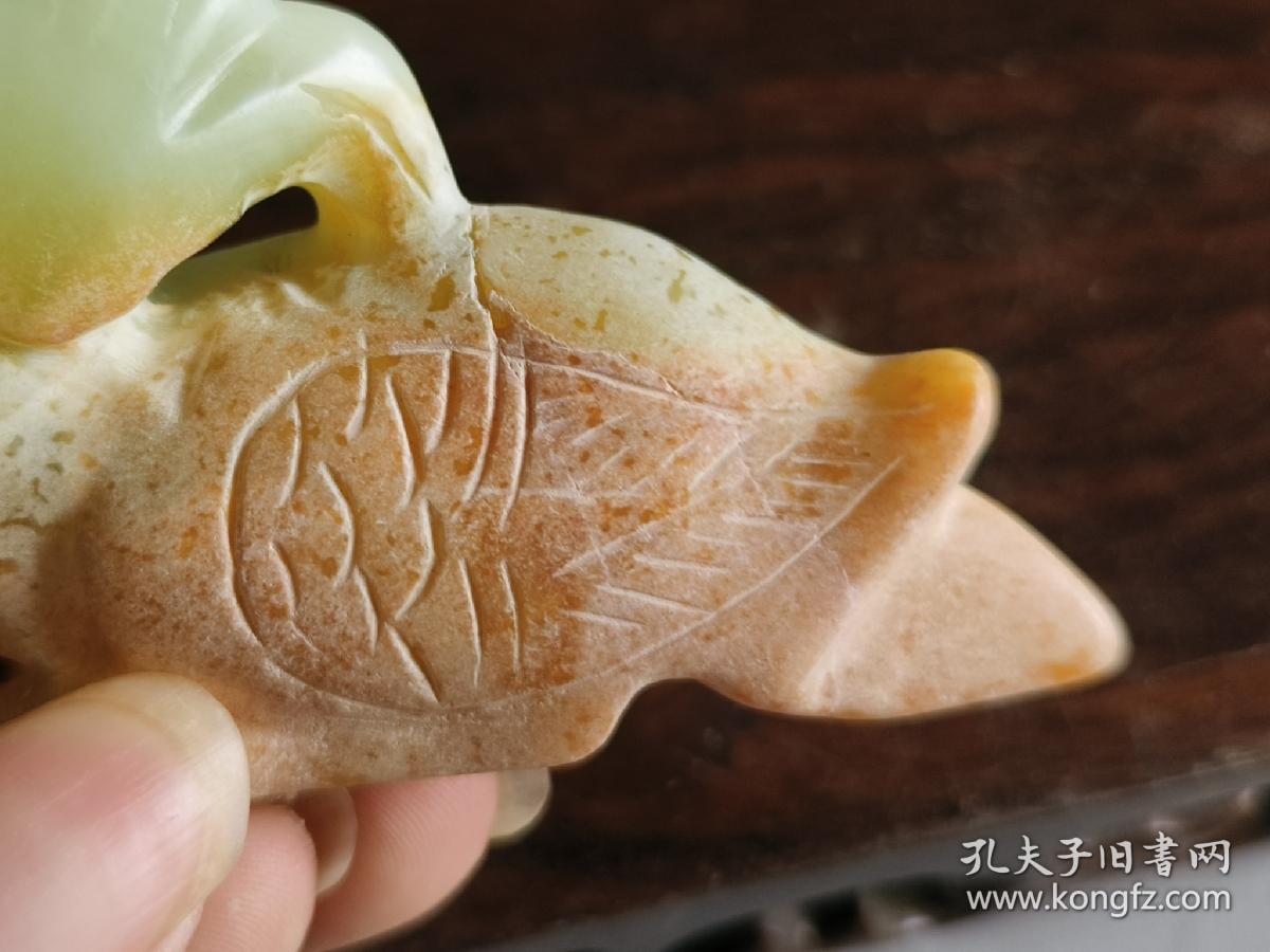 汉代和田玉鸟把件挂件