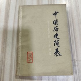 《中国历史简表》（辽宁大学历史系本书编写组，1973年一版一印，前附毛主席语录）