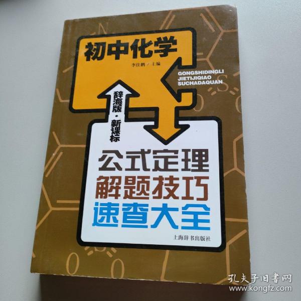 辞海版 公式定理解题技巧速查大全：初中化学（新课标）