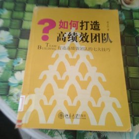 如何打造高绩效团队：打造高绩效团队的七大技巧 馆藏正版无笔迹