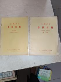 文心雕龍學會情報資料（第1、2兩期）（16開）油印本，有寫畫和印痕