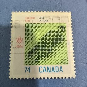 Fa105外国邮票加拿大邮票1988年卡尔加里冬季奥运冬奥会 越野滑雪 1枚 信销