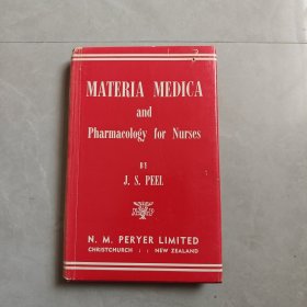 MATERIA MEDICA AND PHARMACOLOGY FOR NURSES（护士的本草与药理学）英文版