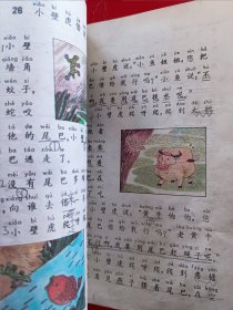 九年义务教育六年制小学教科书语文第二册，九年义务教育六年制小学语文教科书第二册，80后90后怀旧课本，彩版。