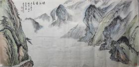 苏州著名画家 朱延春 《峡江秀色》