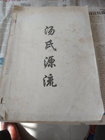 汤氏源流（广西荔浦汤氏族谱）