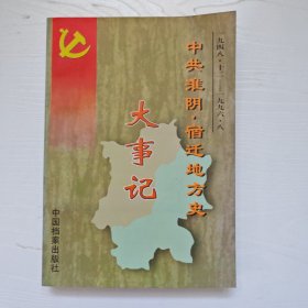 中共淮阴，宿迁地方史，大事记