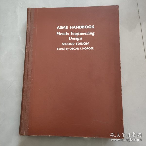 ASME Handbook Metals Engineering Design （金属工程设计）