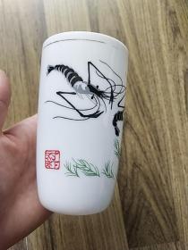 对虾玻璃杯