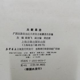 大新县志