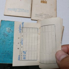 80年代学生月历6本、袖珍月历2本合售（128开）