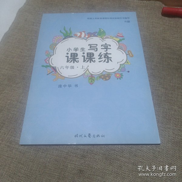 庞中华小学生写字课课练：六年级（上册 人教版，平装未翻阅无破损无字迹)