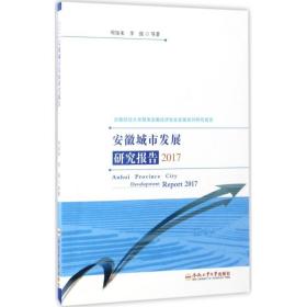 安徽城市发展研究报告（2017）/安徽财经大学服务安徽经济社会发展系列研究报告