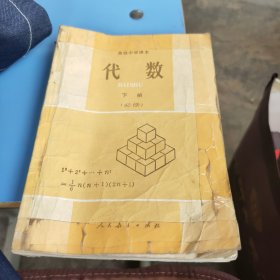 高级中学课本 代数下册 （必修）有字迹