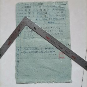 支援农业还乡生产申请书（1961年）保真包老