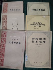 外国文艺理论丛书：《泰阿泰德智术之师》《游叙弗伦苏格拉底的申辩克力同》《巴曼尼得斯篇》《文艺对话集》《诗学与诗艺》《歌德谈话录》 6本合售