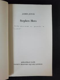Stephen Hero. By James Joyce.