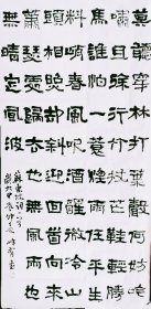 隶书东坡词