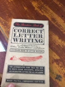 THE BANTAM BOOK OF CORRECT LETTER WRITING