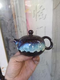 现代，均釉茶壶