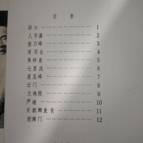 张大千画选（第一辑） （8开、活页12张全）