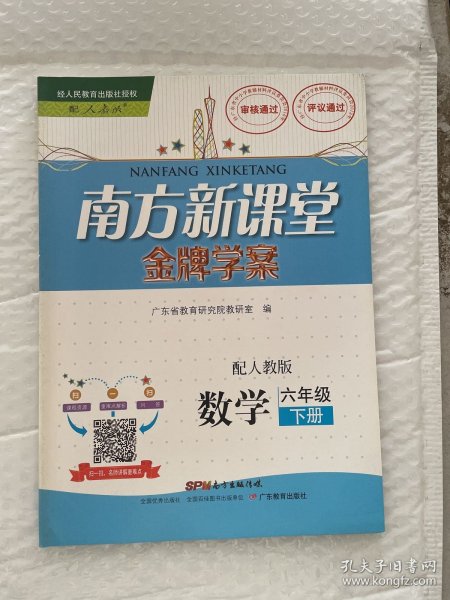 南方新课堂金牌学案 小学数学6六年级下册配人教版同步练习册9787540698225