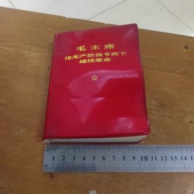 毛主席论无产阶级专政下继续革命（64开）湖北人民 另赠一张合影照片 一张主席照片 一张慰问红卫兵宣传单