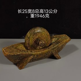 旧藏 高古玉碾子，玉质细腻，雕工精细，线条流畅，品相完美，细节如图