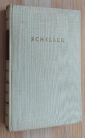 德文书 friedrich schiller gesammelte werke zweiter band dramen