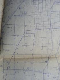 1982年晒图：寿光县弥河计划岁修位置图（78-62cm）