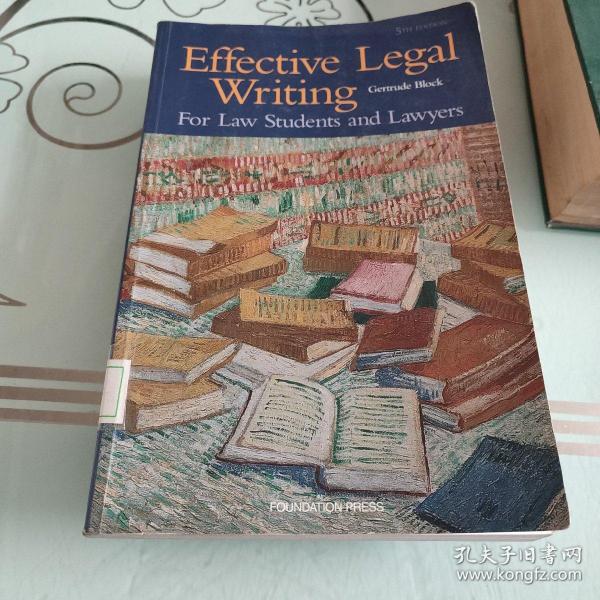法律写作用书Effective Legal Writing