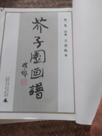 芥子园画谱  彩色版：第一集 山水十第三集 花卉翎毛。2本合售，品相如图，细看图片