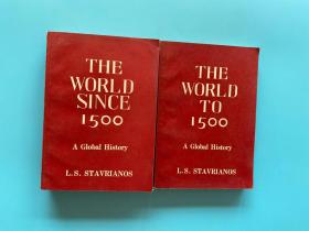 A Global History :The World to 1500+The World Since 1500《全球通史》2册合售 正版现货 实物拍摄 内页干净