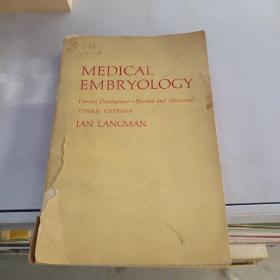 MEDICAL EMBRYOLOGY （医用胚胎学）
