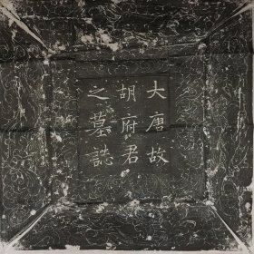 【精品拓片】唐云麾将军左金吾将军左羽林军上下开国伯上柱国胡宗献墓志并盖
