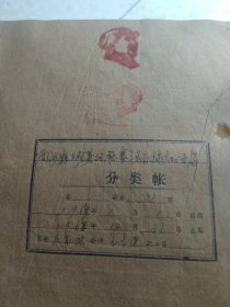 人民公社生产队老账本 分类账