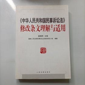 《中华人民共和国民事诉讼法》修改条文理解与适用