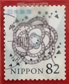 日本邮票 2019年 快乐问候 82丹 2-2 信销 樱花目录G219