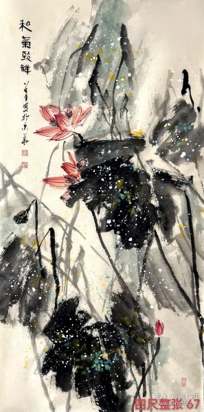 国际一级美术师国宾礼艺术家李老师 原创 水墨花鸟