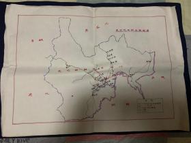 延吉市朝鲜族艺术团延边地区演出路线图（手绘）