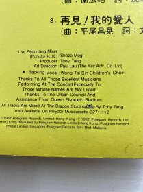 邓丽君 演唱会（黑胶唱片）一九八二年一月九、十、十一日）现场录音珍藏版》双碟港版专辑 (含海报、编号2664 475 发行时间：1982年）