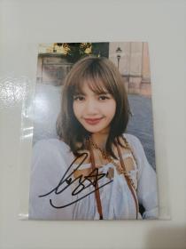 韩国 Lisa 亲笔签名照