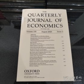 THE QUARTERLY JOURNAL OF ECONOMICS volume 135 August 2020 Issue 3