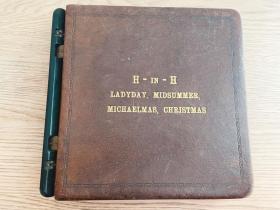 1924年 古董账本 未使用 英国伯明翰卡拉马祖装帧厂专利保险用账本