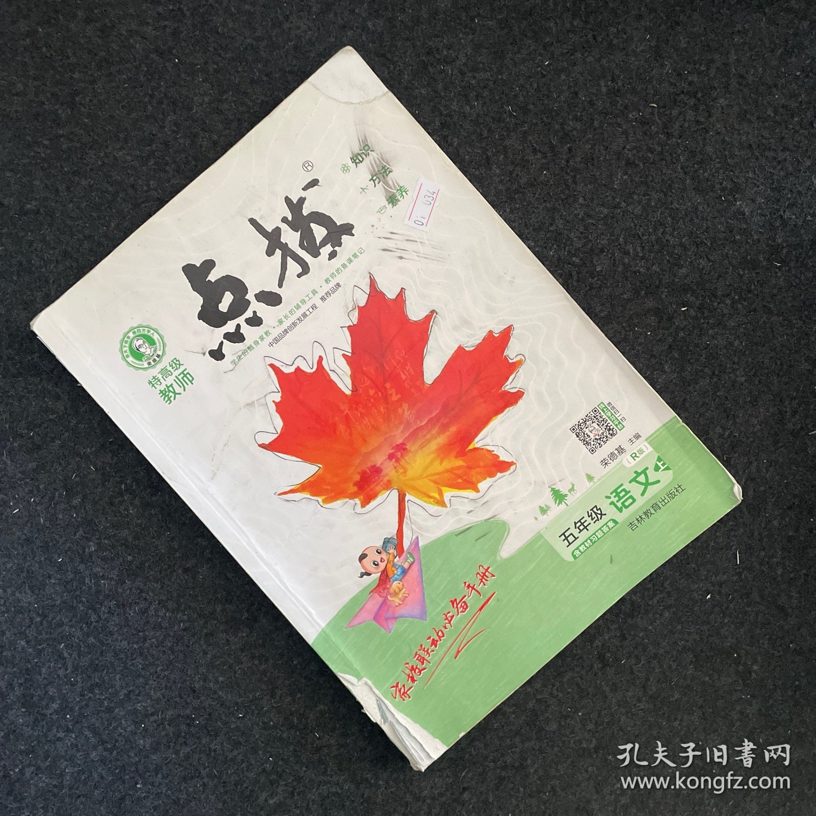 【有笔记】特高级教师小学点拨彩色五年级语文上册人教版教材解读名师点拨教材同步全解全析