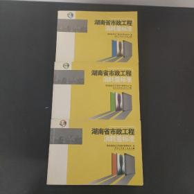 湖南省市政工程消耗量标准：上中下册 全三册 3本合售