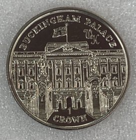 英属马恩岛2010年白金汉宫 克朗币纪念币 铜镍 38mm 稀有品种