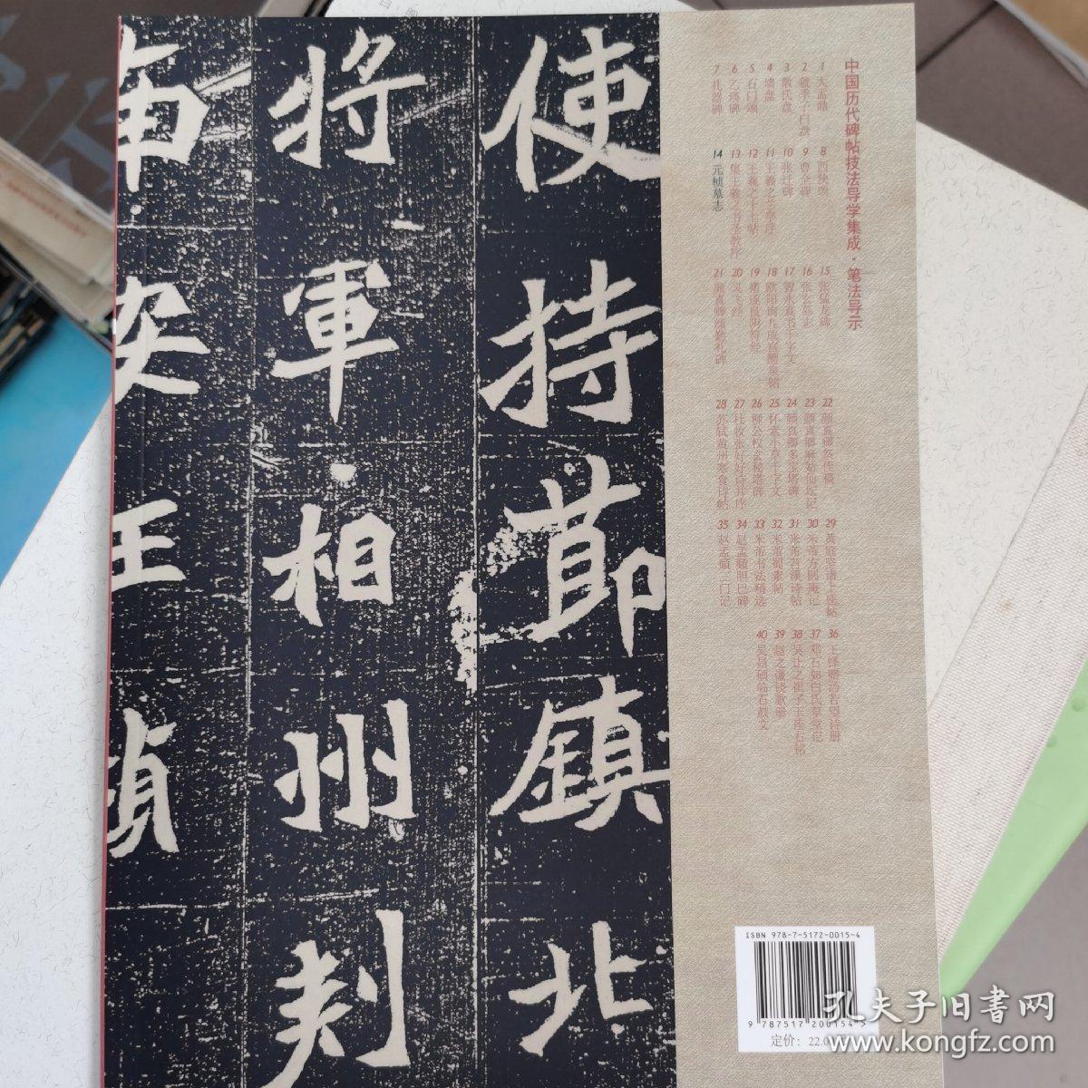 中国历代碑帖技法导学集成·笔法导示（14）：元桢墓志